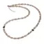 Colier Cuart Fumuriu discuri fatetate 4mm, sfere fatetate 2mm si argint 925
