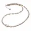 Colier Cuart Fumuriu romburi fatetate 4mm, mix cristale sfere 2mm, Perla 14mm si argint 925