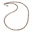 Colier Cuart Fumuriu romburi fatetate 4mm si argint 925