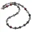 Colier Heliotrop sfere 8mm, Sodalit sfere 4mm si Agat negru sfere 4mm