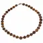 Colier Ochi de tigru banuti 10mm si Ochi de pisica discuri fatetate 4mm