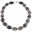 Colier Sugilit oval 24mm si Cristal de stanca sfere 3mm