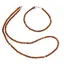 Set bratara si colier Granat Hessonit degrade discuri fatetate, 4mm