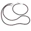 Set bratara si colier Granat Rhodolit sfere fatetate, 3mm