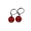 Cercei cu agatatoare agat rosu
