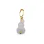 Pandantiv Acvamarin disc 8mm si sfera 6mm, Cuart roz 4mm