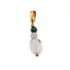 Pandantiv Cristal de stanca neuniform 10mm, Ametist lavanda si Malachit sfere 4mm