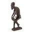 Statueta vintage din lemn barbat african artist muzical, 30cm