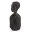Statuete vintage din lemn, bust baiat tribal - 16cm