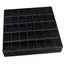 Cutie / Vitrina pentru cristale cu 42 de compartimente, neagra - 21cm