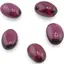 Set 5 cabochoane de Granat ovale 6mm