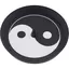 Suport aromaterapie pentru ardere cu model Yin Yang, 15cm