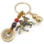 Amuleta breloc feng shui premium din metal cu Cal, Wu Lou si monede, 2026