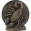 Decoratiune gravata zodia Scorpion cu accente aurii, 13,5cm