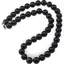 Colier Obsidian auriu sfere 10mm