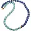 Colier Amazonit si Lapis Lazuli rondele 7mm, Lapis Lazuli sfere 4mm si Hematit auriu