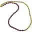 Colier Peridot patratele 5mm, Granat rhodolit rondele 5mm si sfere 3mm, Hematit auriu