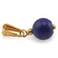 Pandantiv Lapis lazuli sfera 8mm cu metal auriu