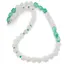 Colier Cuart alb, Onix verde, Cristal de stanca si Selenit