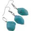 Set cercei si pandantiv Turcoaz neuniform, 12-16mm