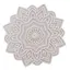 Decoratiune / Suport mandala cu decupaje pentru cristale, alb - 18cm