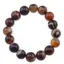 Bratara pe elastic Agat maro sfere 12mm