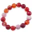 Bratara pe elastic Agat rosu sfere fatetate 12mm