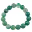 Bratara pe elastic Agat verde sfere fatetate 12mm