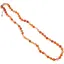 Colier cu noduri Agat portocaliu sfere fatetate, 6mm