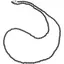 Colier cu sfere fatetate din Turmalina neagra, 3mm