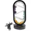 Lampa ovala decorativa cu mix cristale naturale, USB