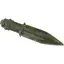 Pumnal ritual din cristal natural Jad verde, 15cm