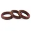 Inel circular din Goldstone maro, 17-19mm