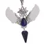 Pandantiv angelic cu Merkaba, Pendul din Lapis lazuli si Aripi Sidef, 10cm