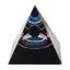 Piramida orgon cu floarea vietii, inel argintiu si sfera din Obsidian, 5cm