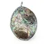 Pandantiv din Scoica abalone si Sidef alb oval neregulat, 60mm