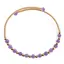 Bratara reglabila fara inchidere cu Ametist sfere 4mm