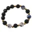 Bratara pentru barbati Sodalit, Obsidian si Roca vulcanica sfere 10mm pe elastic