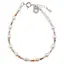 Bratara Perle de cultura albe lunguiete, Mix cristale si charm moneda din argint 925