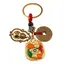 Breloc feng shui cu Wu Lou, monede chinezesti si pesti Koi pentru perseverenta si ambitie, 9cm
