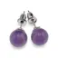 Cercei cu surub Ametist sfere 8mm
