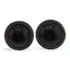 Cercei rotunzi cu surub Obsidian si montura model grecesc, 17mm