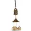 Clopotei de vant din metal cu 3 ramuri, Buddha - 50cm