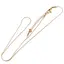 Lantisor din inox auriu model snur, 40cm