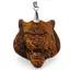 Pandantiv Ochi de tigru figurina gravata cap de tigru, 43mm