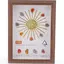 Tablou decorativ cu cristalele reprezentative elementului FOC, 20cm