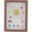 Tablou decorativ cu cristalele reprezentative elementului PAMANT, 20cm
