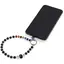 Accesoriu pentru telefon Obsidian auriu, cristale 7 chakre si cristal dublu varf