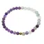 Bratara pe elastic cu Ametist si Fluorit sfere 6mm