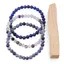 Set Bratari pentru Ziua de Miercuri – Claritate si Intuitie, Lapis Lazuli, Fluorit si Sodalit
